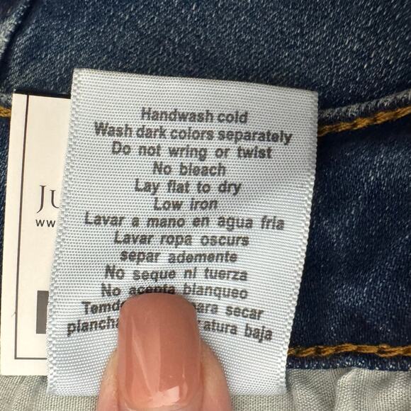 NWT Judy Blue Jeans Flare High Rise Women’s Size 9 Boho Hippie Stretch Dark Wash - Picture 13 of 14